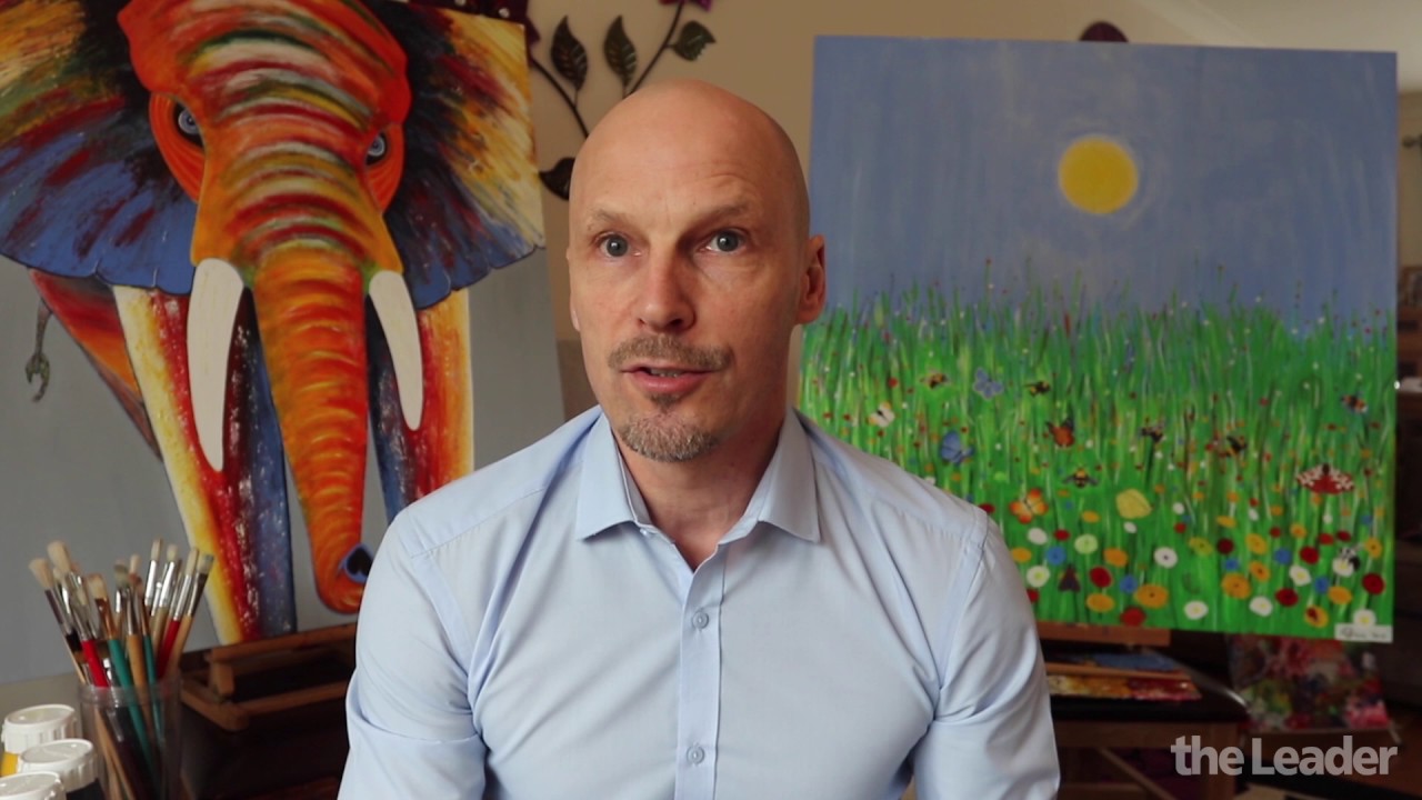 Wrexham Councillor Ronnie Prince talks of his paintings to support the environment