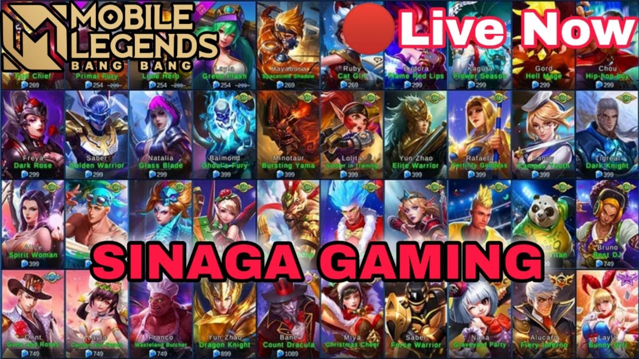 Sinaga Gaming Live Mobile Legends Solo Player