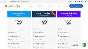 Streamig de web rádio