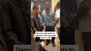 Damson Idris & Leia Wright Makes Burna Boy Laugh Uncontrollably Backstage