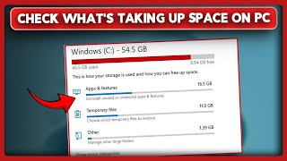 How to Check What's Taking up Space on PC (2025)