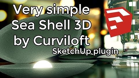 Sketchup - How to Draw Sea Shell with Curviloft Plugin