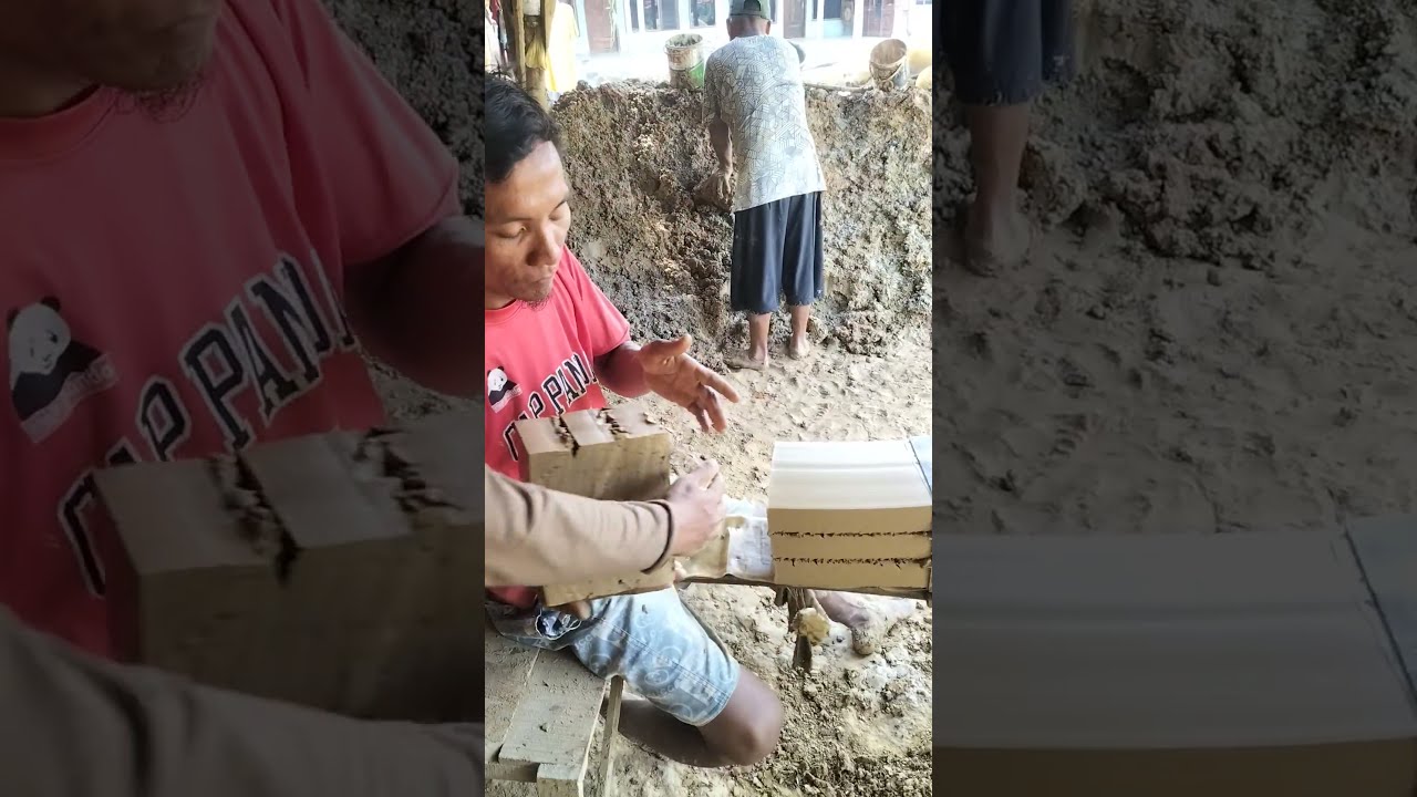 The Process Of Grinding Clay To Make Roof Tiles Trending Ytshorts Woodworking Rooftile Wood