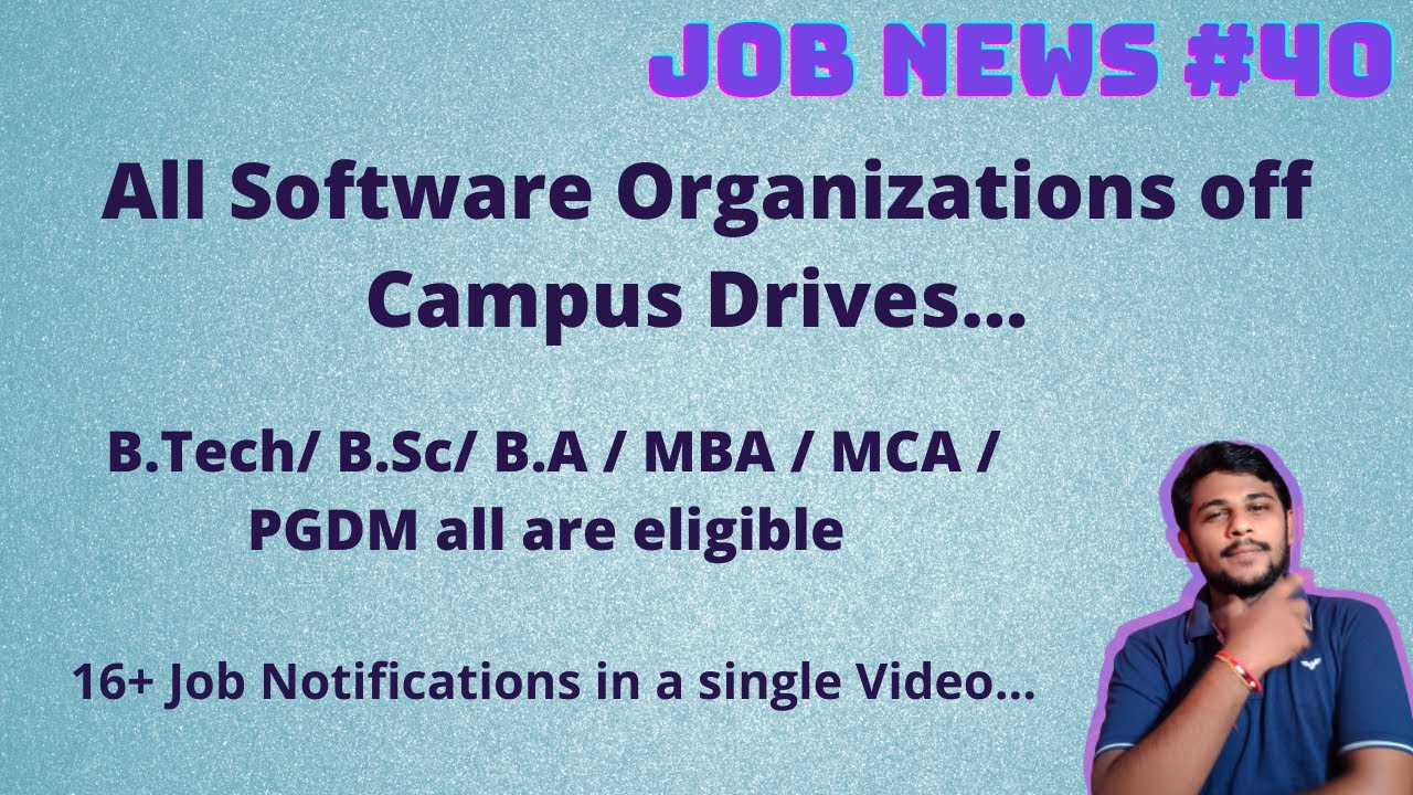 Job News #40 || All companies job notifications | By Learn 2 update 