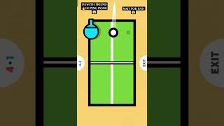 1V1 WITH FRIEND🔥IN PING PONG🏓😱|WAIT FOR END😱|#SHORTS #Game #Mobile gaming #MULTIPLAYER GAME