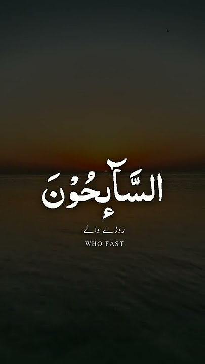 Surah At Taubah Ayat 112 - القرآن الكريم #quran  #islamicvideo #quran #islamic #عبدالرحمان مسعد