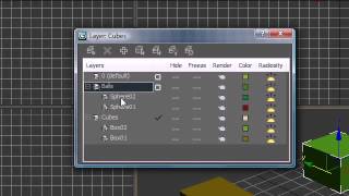 YouTube   3Ds Max Tutorial   7   Hide  Freeze  and Layers