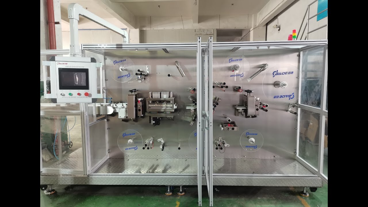 Wound dressing manufacturing machine YouTube