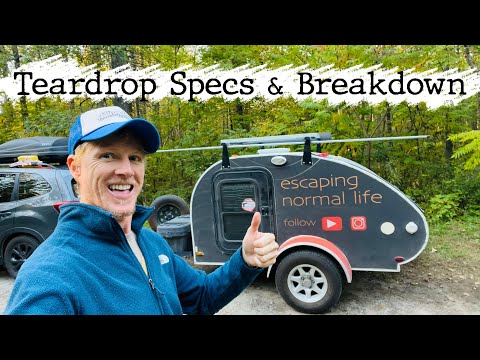 Little Guy Teardrop Trailer 6 Wide- Specs & Breakdown - YouTube