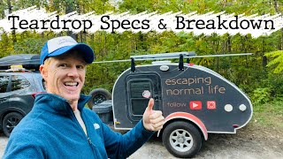 Little Guy Teardrop Trailer 6 Wide- Specs & Breakdown