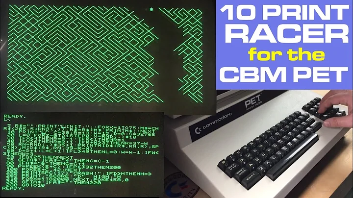 10 PRINT RACER: My New PET Game