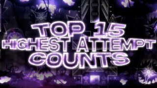 Top 15 Highest Attempt Counts In Gd 2022 Version