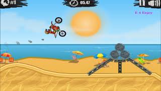 Moto X3M Bike Race game Level 1 screenshot 5