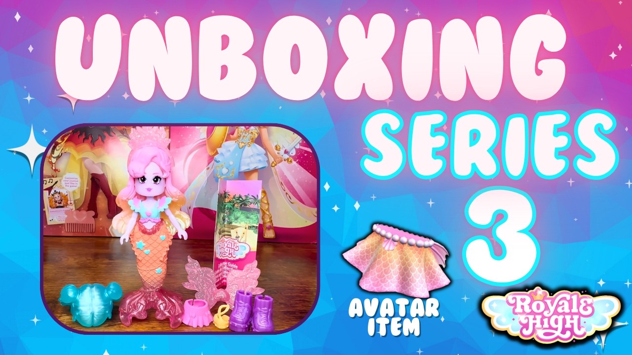 UNBOXING the NEW Series 3 Light Mermaid! 🧜♀️ Royale High Toy + Avatar Item Reveal!