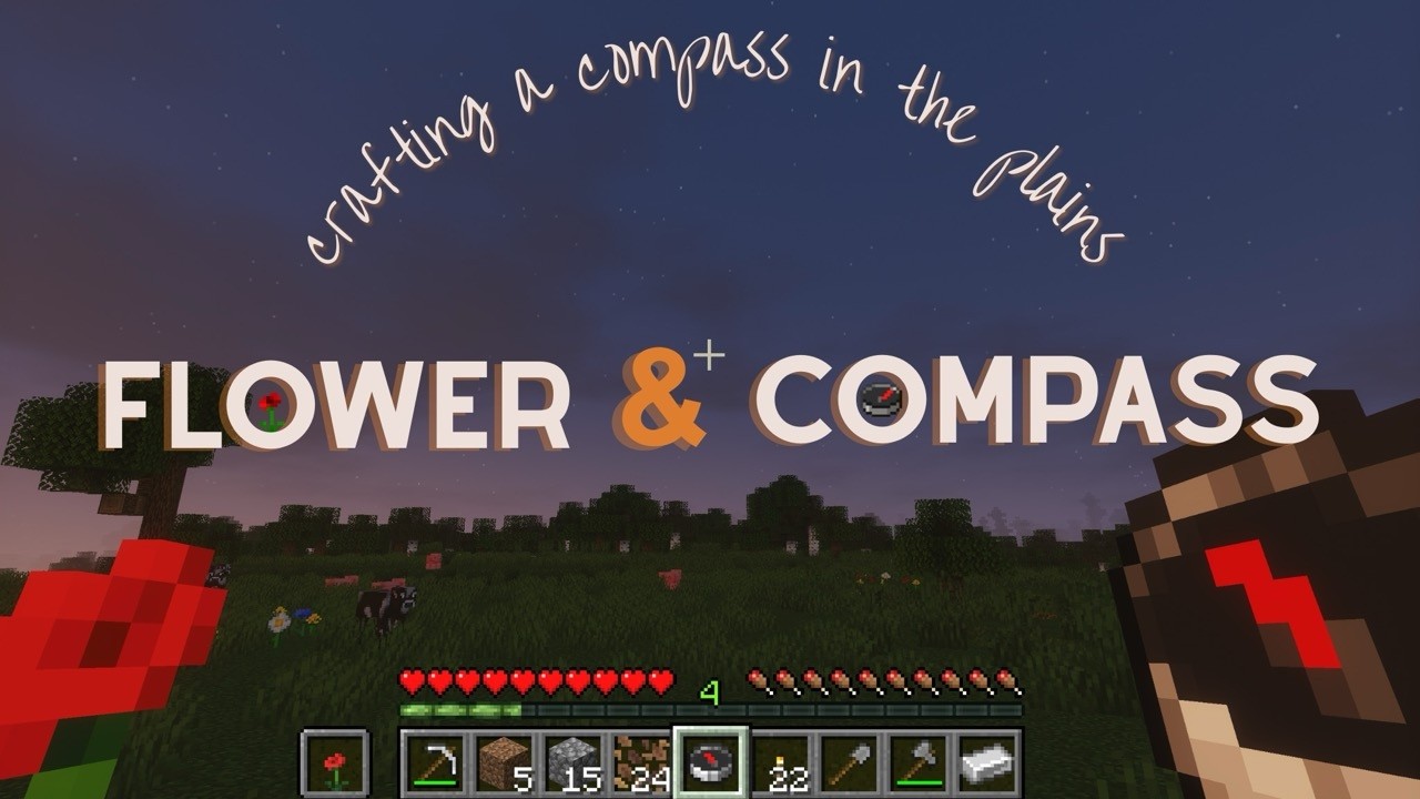 Crafting a Compass in the Plains Minecraft ASMR, Original Music, No ...