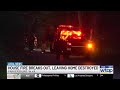 Structure fire fully engulfs house in Parkersburg