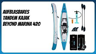 BEYOND MARINA Inflatable Kayak for 1 People, Drop-Stitch Tandem Kayak Set for Adults with Paddles, Seats, Pump, Fin & Carry Bag, Robust & Versatile, 380 x 74 x 50 cm BEYOND MARINA Inflatable Kayak for 1 People, Drop-Stitch Tandem Kayak Set for Adults with Paddles, Seats, Pump, Fin & Carry Bag, Robust & Versatile, 380 x 74 x 50 cm