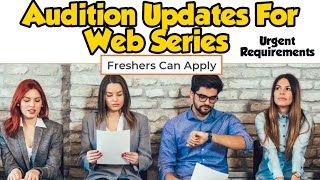 Latest Audition Updates | Web Series Audition In Mumbai Delhi | Urgent Requirement | Rkz Theatre