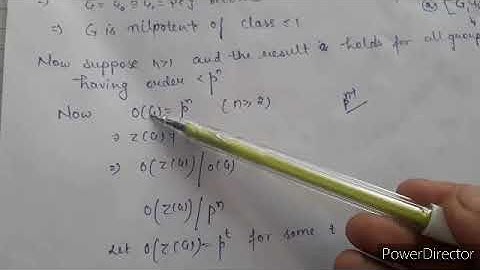 every finit p group is nilpotent  theorem 3 of sec 1 of AAA msc maths (sem 2)