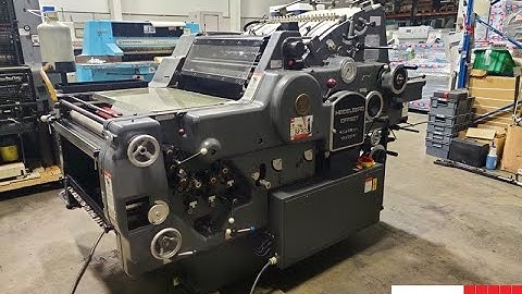 Used kord 64 offset printing machine for sale   Gab Supplies Ltd   1984
