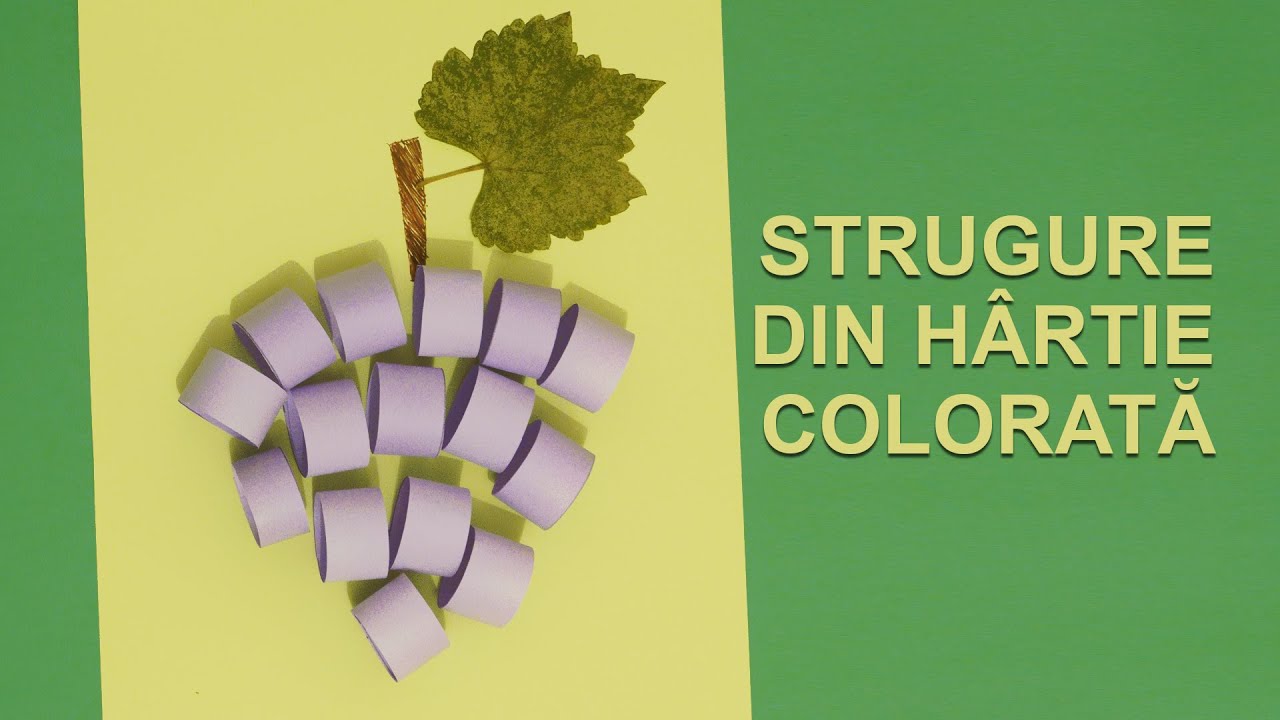 STRUGURE DIN HÂRTIE COLORATĂ