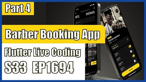 [Flutter] Flutter Live Coding EP1694 (Barber Booking App UI Part 4)
