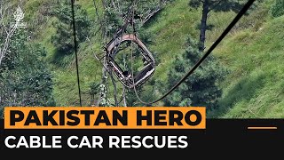 Pakistani man hailed as hero after dramatic cable car rescues | Al Jazeera Newsfeed