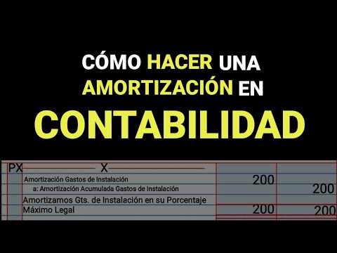 Video: ¿Cómo se registra la amortización?