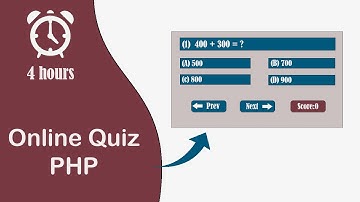 online quiz project in php and mysqli in 4 hours |  how to create a quiz in php