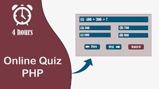 online quiz project in php and mysqli in 4 hours |  how to create a quiz in php