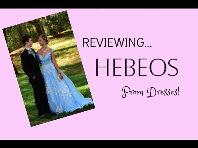 Hebeos Prom Dresses Unboxing & Review