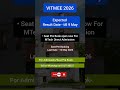 VITMEE 2026 Expected Result Date? | VIT Chennai Direct MTech Admission 2026 by Seat Pre Booking