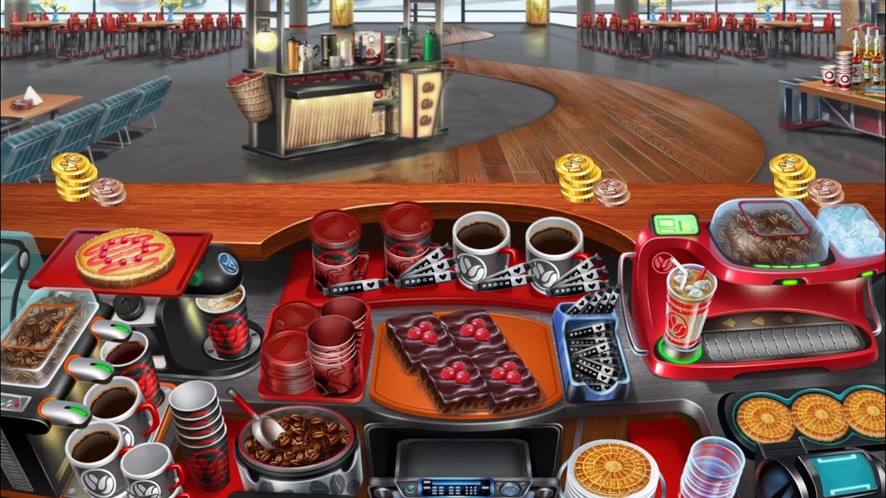 Cooking Fever Michelle’s Café Level 40 ☕️🧇 (3 Stars/Orders Memorized