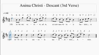 Anima Christi - Descant 3Rd Verse