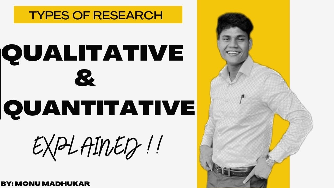 Qualitative and Quantitative Research || Types of Research by Monu Madhukar #physicaleducation