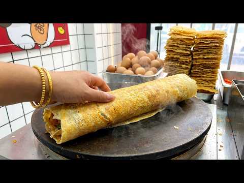 No Commentary: Making Traditional Chinese Jianbing Street Food