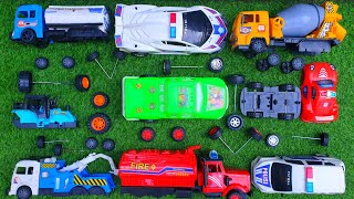 Mencari dan Merakit Mobil mobilan Garbage truck Sampah Excavator Pesawat Helikopter Bulldozer Crane