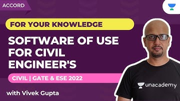 Software Of Use For Civil Engineers | CE | Vivek Gupta(Ex-IES)