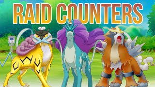 Complete RAIKOU, ENTEI and SUICUNE Raid Counters Guide in Pokemon Go  💯#pokemongo #pokemongoraids 