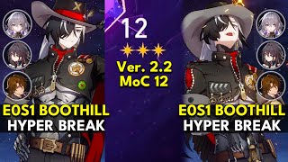 E0S1 Boothill Hyper Break | Memory of Chaos Floor 12 3 Stars | Honkai: Star Rail 2.2