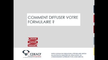 4 Comment diffuser votre formulaire réalisé avec Framaforms ?