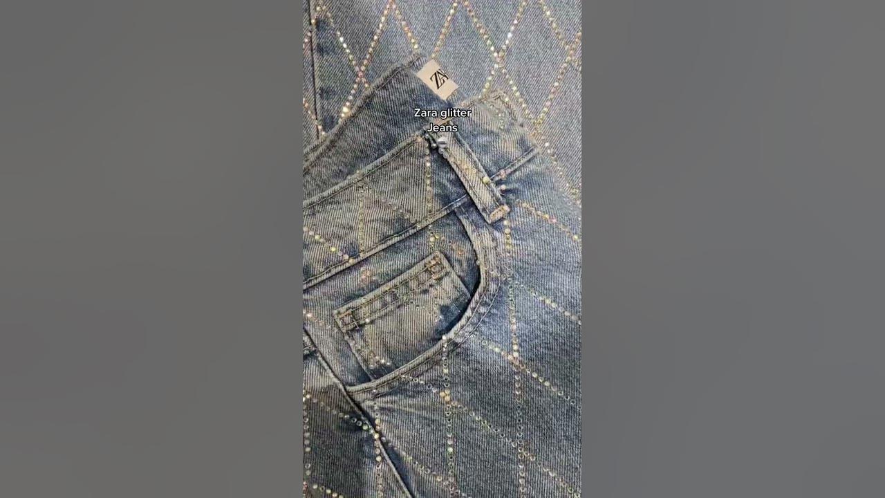 Zara glitter jeans !! - YouTube