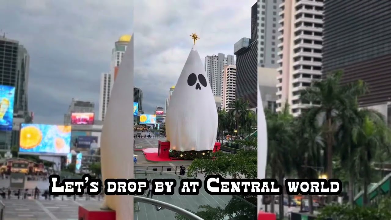 HAPPY HALLOWEEN || ASIATIQUE ATTRACTIONS AND THE CASPER TREE AT CENTRAL WORLD BANGKOK