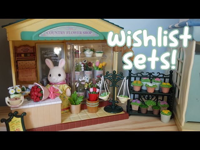 シルバニア　花屋さん家具 Sylvanian Families Country Flower Shop set up! ❀ シルバニア