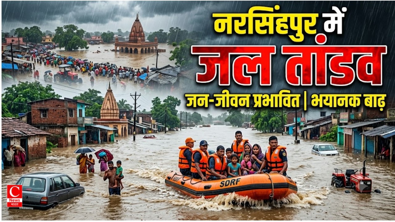 नरसिंहपुर में बारिश का कहर...