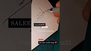 Saleem Name Signature short ytshorts shortfeed viral