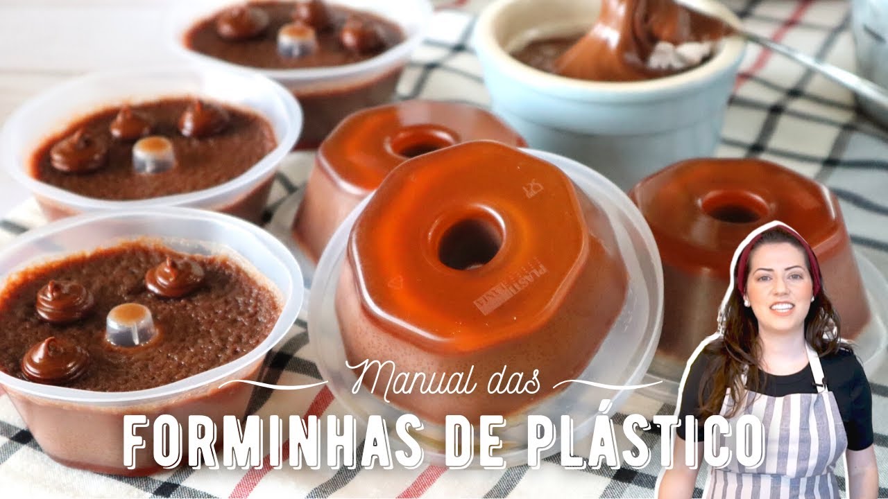 Manual completo da forminha de pudim de plástico forneável 🍮❤️