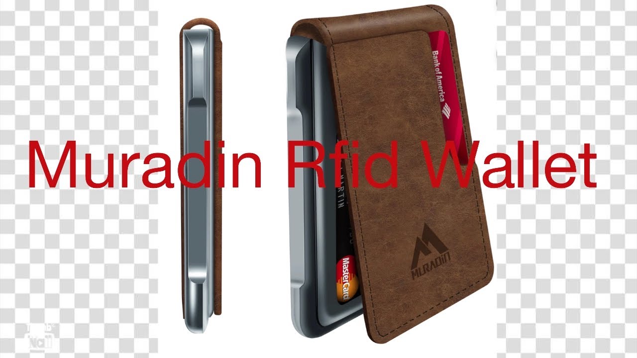  MURADIN Tactical Minimalist Wallet for Men, Slim RFID