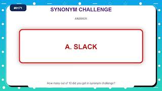 Synonym Challenge #0171 | Similar Words Quiz Practice
