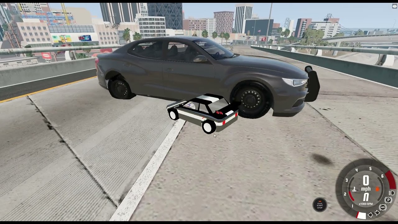 ESCAPEING THE POLICE IN RC CARS IN BEAN NG DRIVE